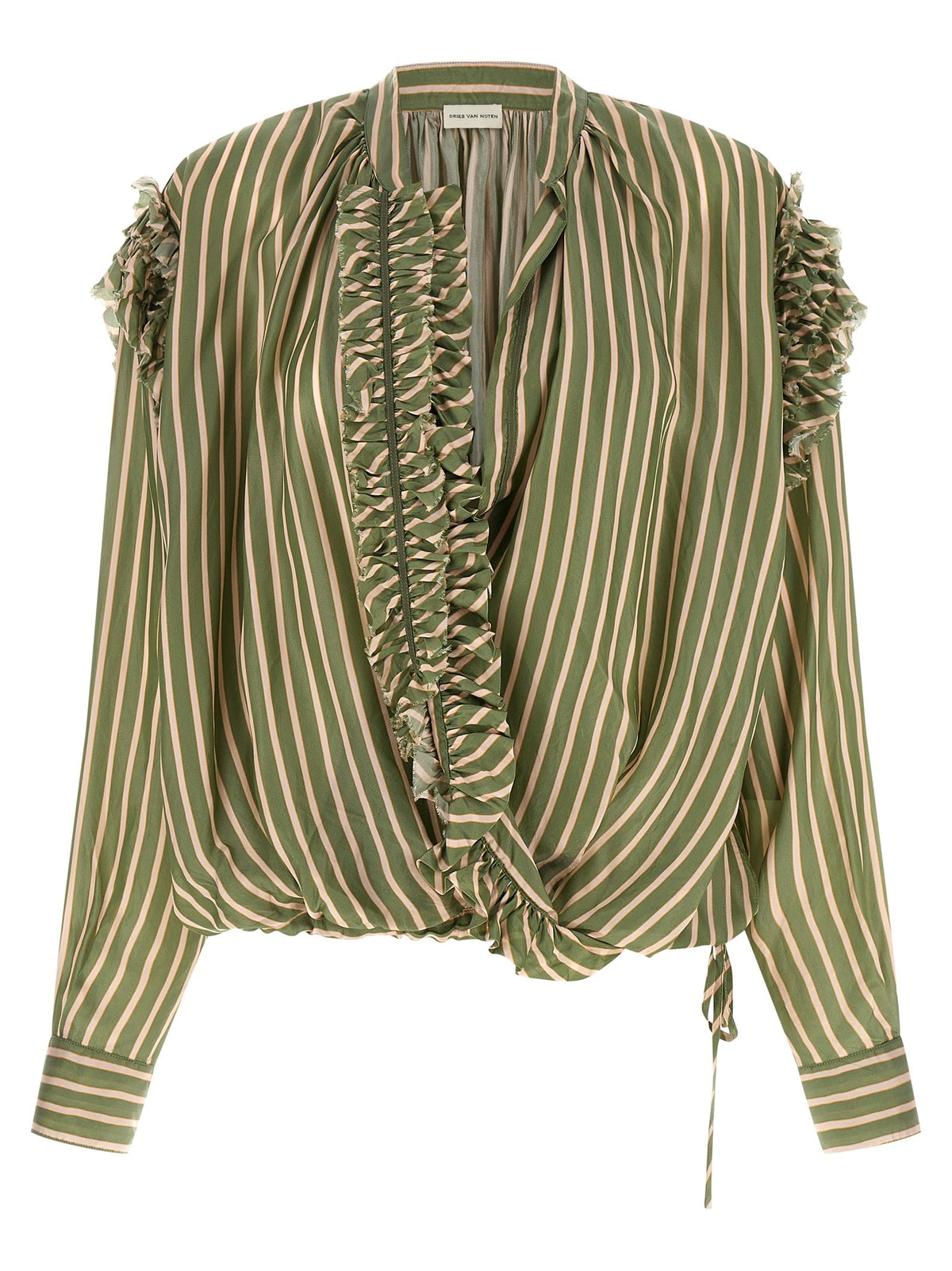 Dries Van Noten Cenever Bis Shirt Green