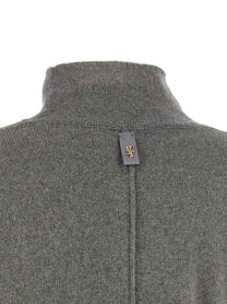 Alberta Ferretti Central Stitching Sweater Grey