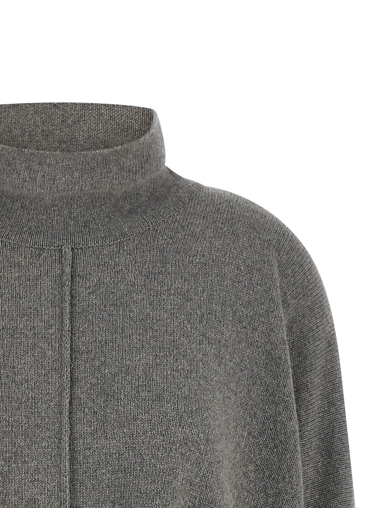 Alberta Ferretti Central Stitching Sweater Grey