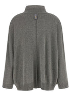 Alberta Ferretti Central Stitching Sweater Grey, view 2
