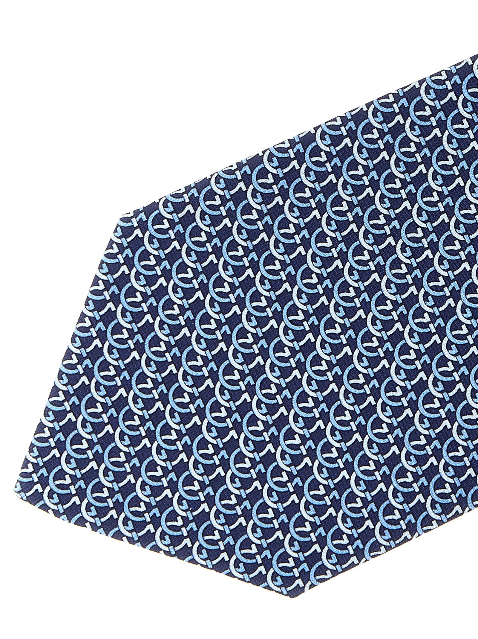 Ferragamo Cerchio Tie Blue