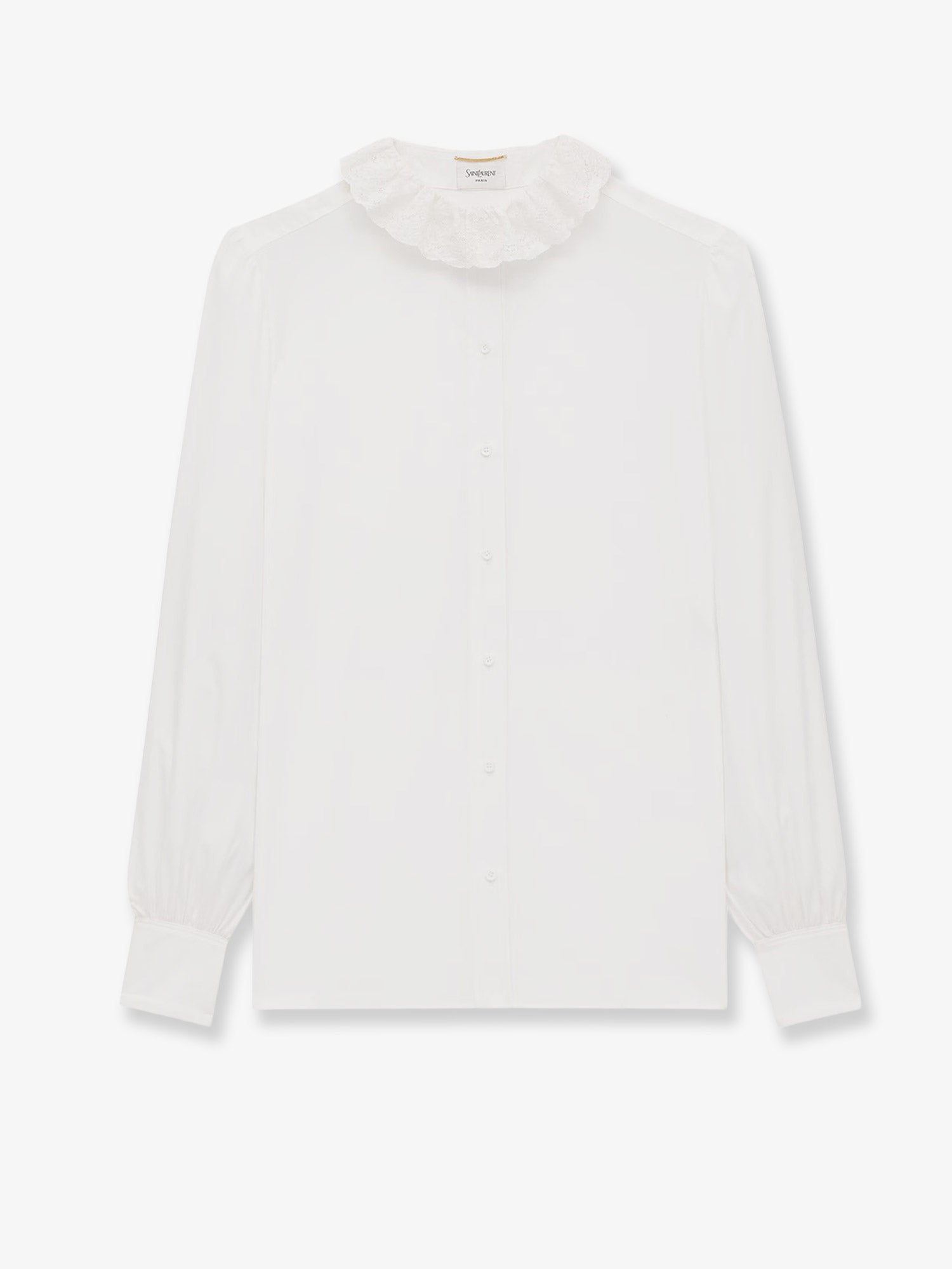 Saint Laurent Women's Certified Cotton Shirt White