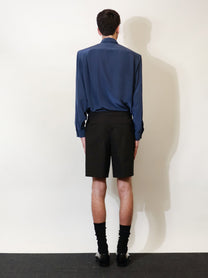Saint Laurent Men's Certified Cotton Shorts Black