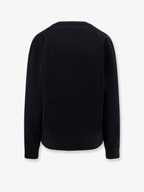 Saint Laurent Women's Certified Cotton Sweatshirt Black