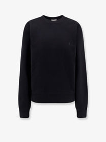 Saint Laurent Women's Certified Cotton Sweatshirt Black