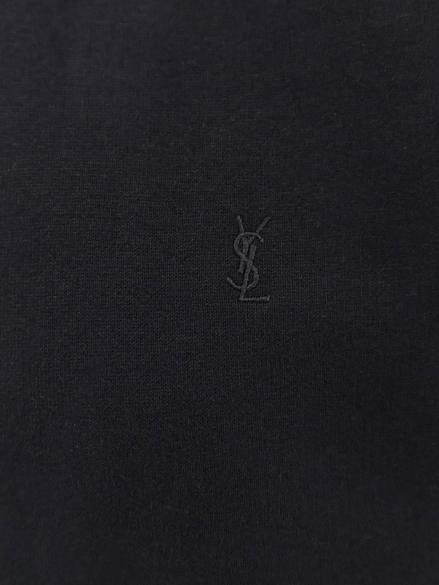 Saint Laurent Women's Certified Cotton Sweatshirt Black