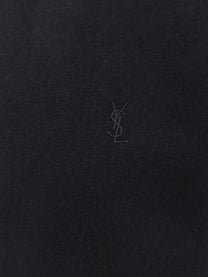 Saint Laurent Women's Certified Cotton Sweatshirt Black