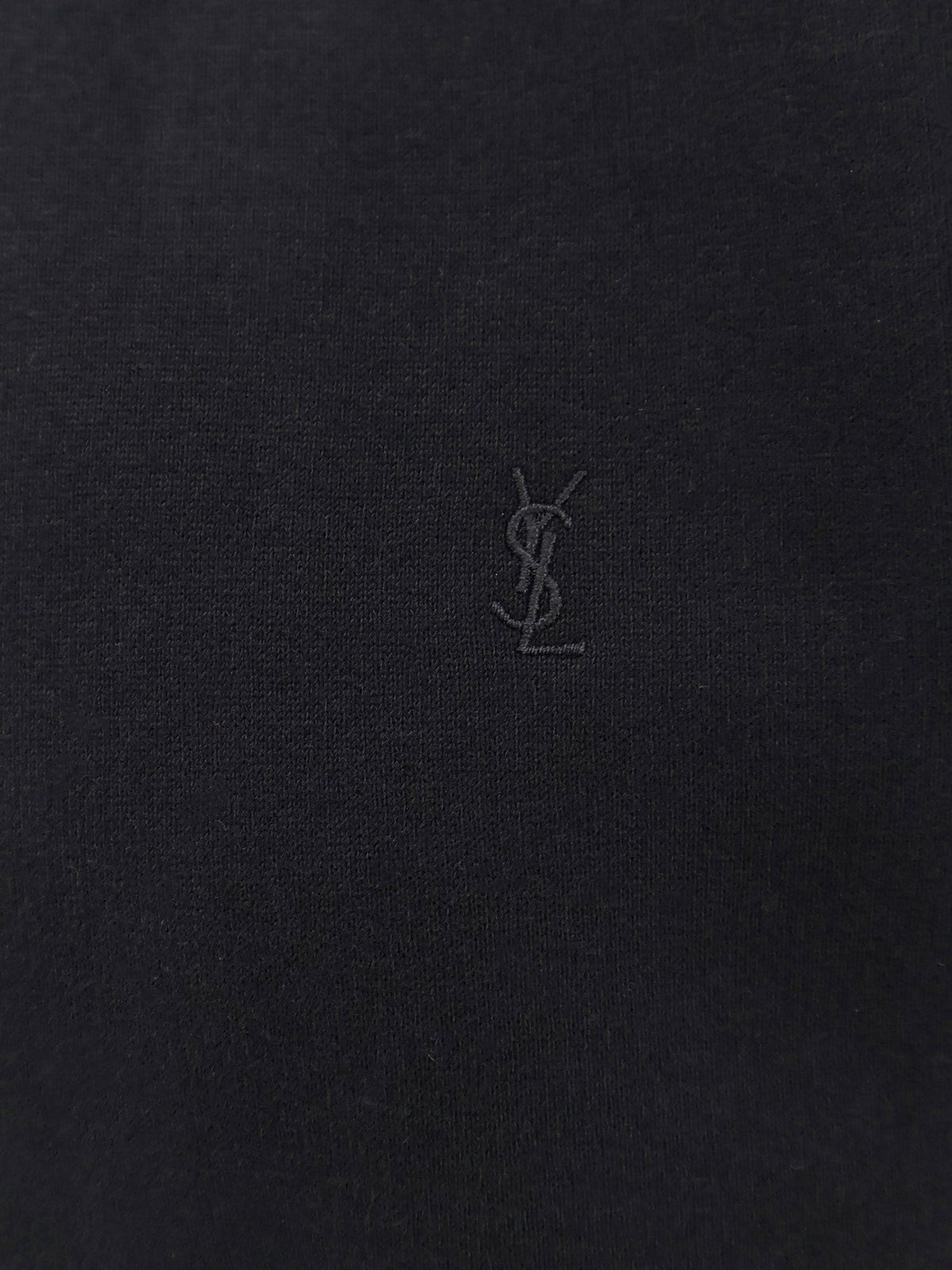 Saint Laurent Women's Certified Cotton Sweatshirt Black, view 3