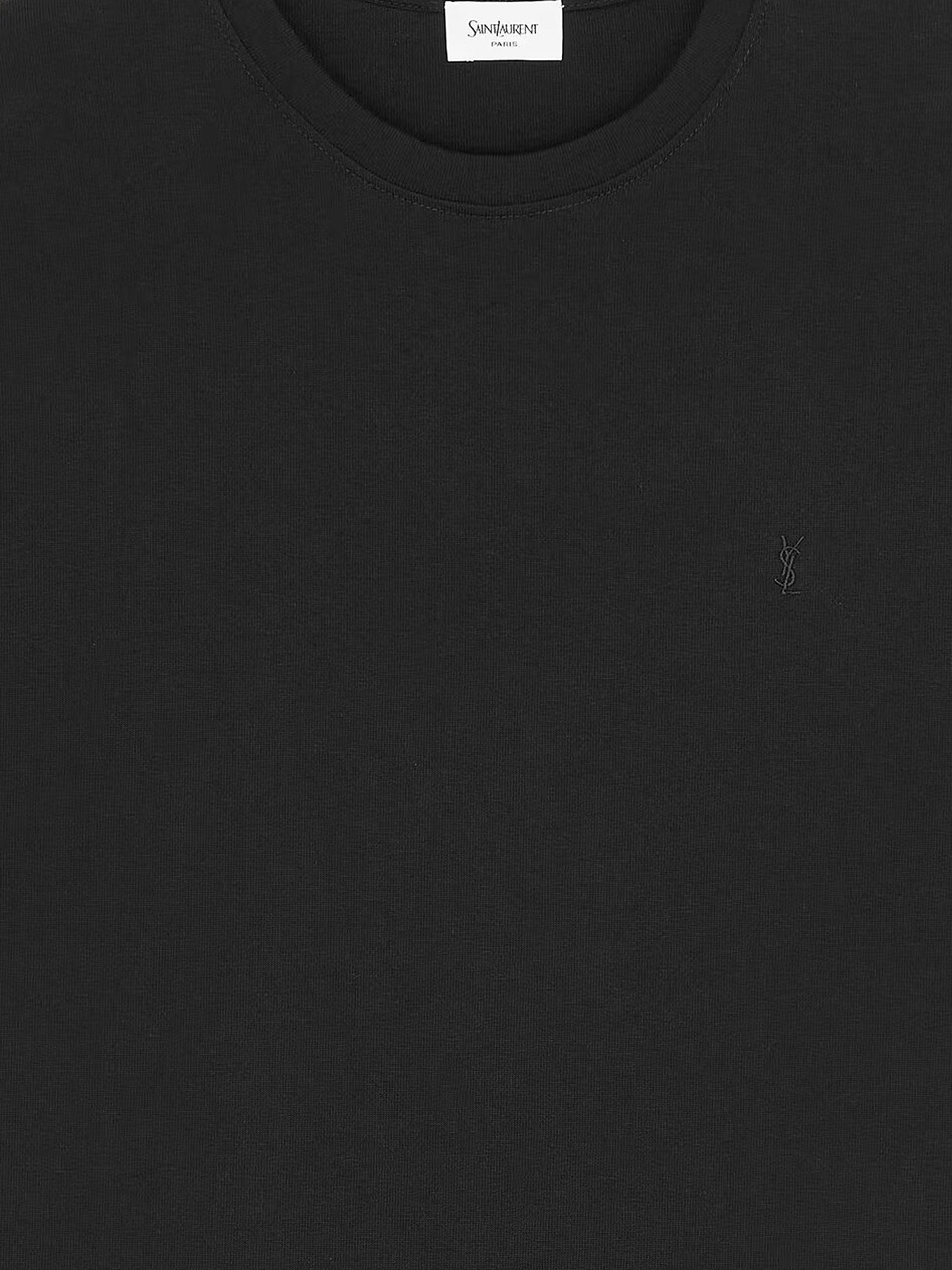 Saint Laurent Men's Certified Cotton Shirt Black