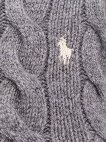 Polo Ralph Lauren Women's Certified Wool and Cashmere Cardigan Grey