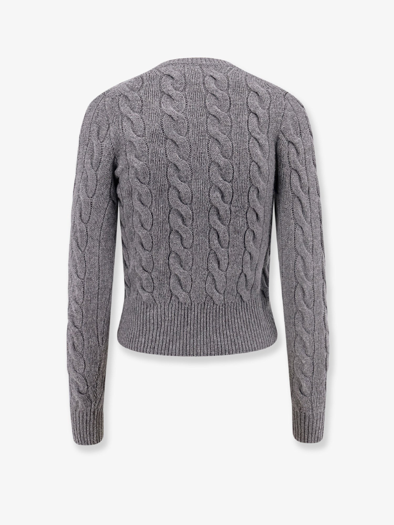 Polo Ralph Lauren Women's Certified Wool and Cashmere Cardigan Grey