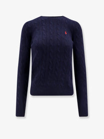 Polo Ralph Lauren Women's Certified Wool and Cashmere Sweater Blue