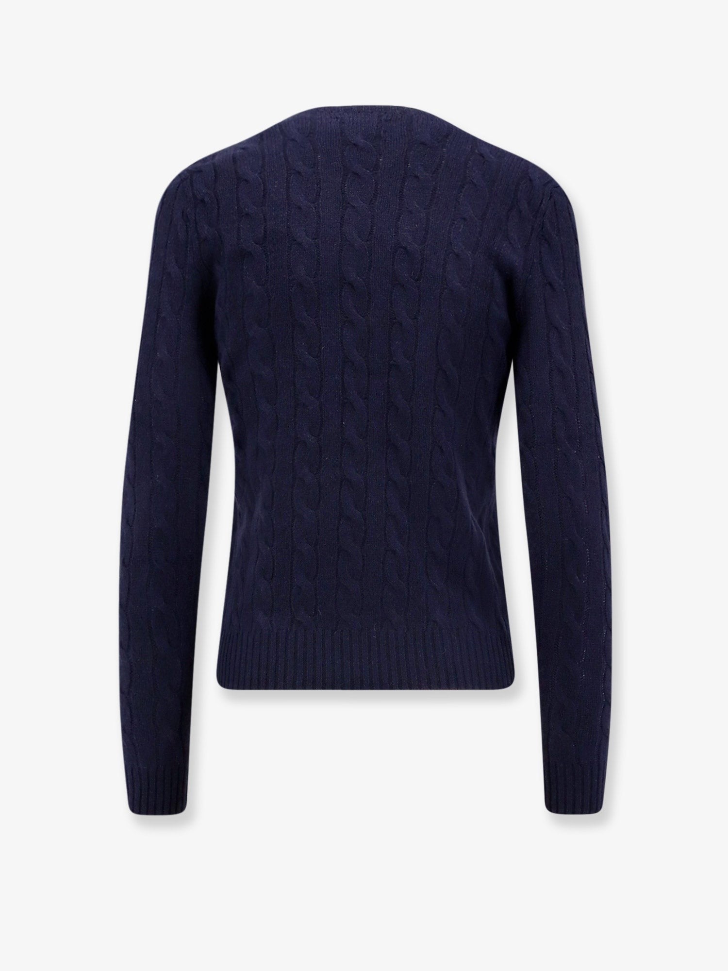 Polo Ralph Lauren Women's Certified Wool and Cashmere Sweater Blue