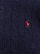 Polo Ralph Lauren Women's Certified Wool and Cashmere Sweater Blue