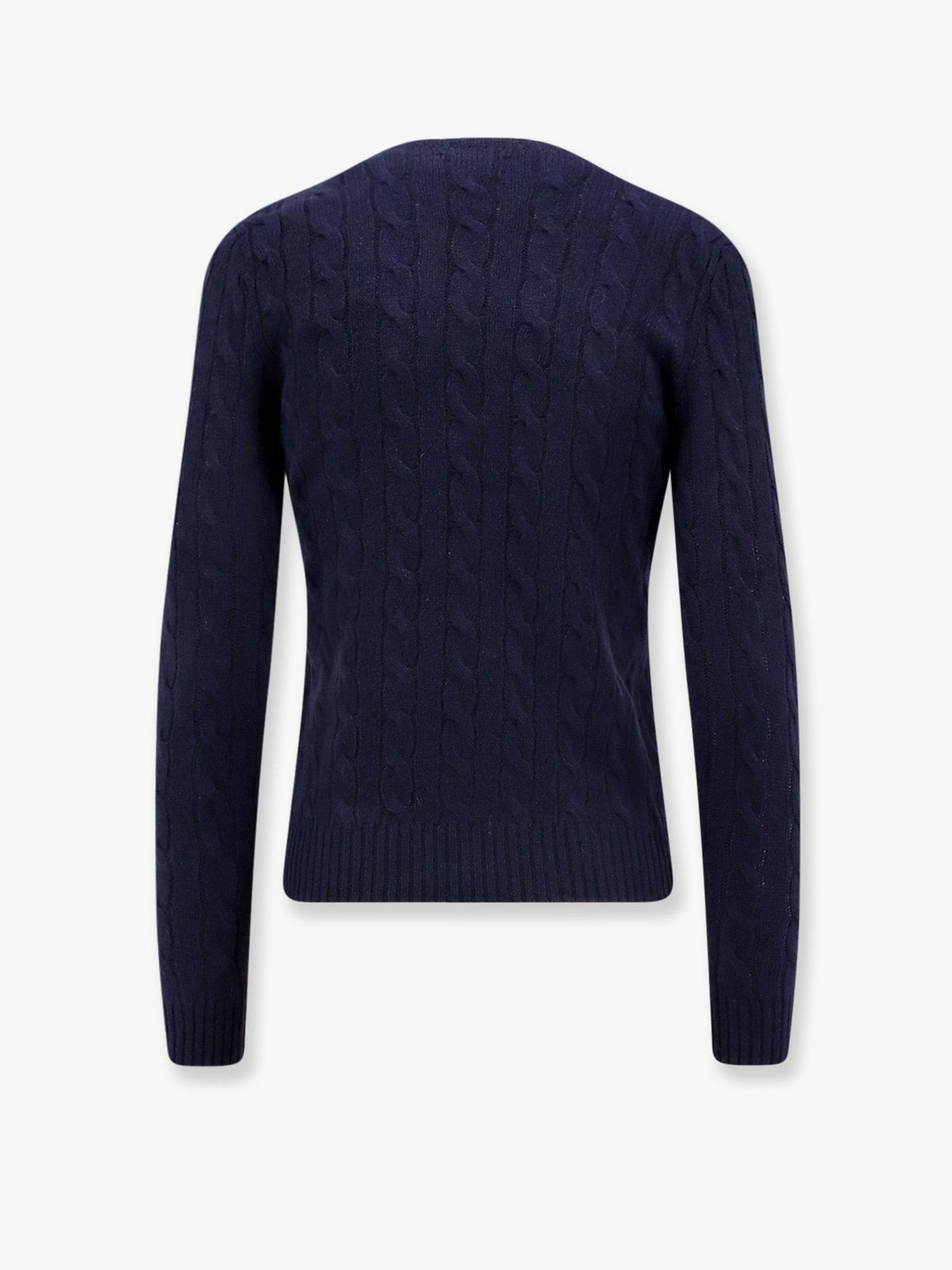 Polo Ralph Lauren Women's Certified Wool and Cashmere Sweater Blue