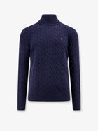 Polo Ralph Lauren Men's Certified Wool and Cashmere Turtleneck Blue