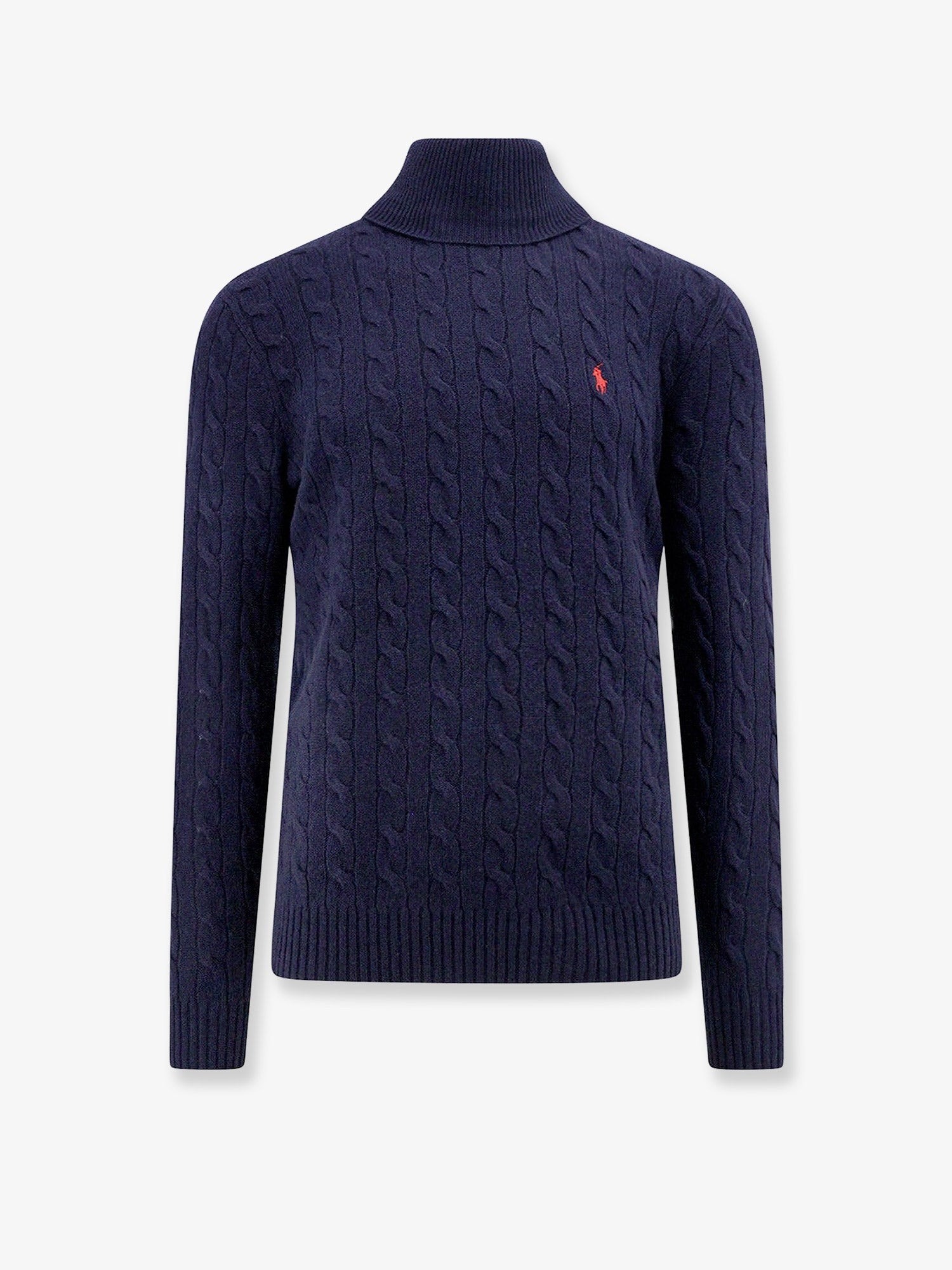 Polo Ralph Lauren Men's Certified Wool and Cashmere Turtleneck Blue