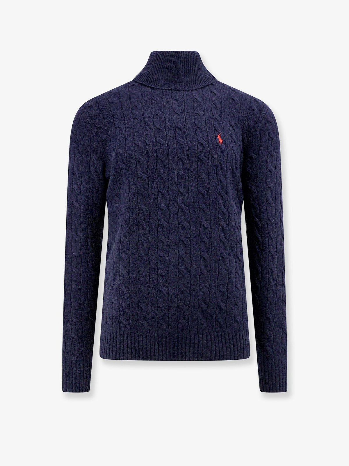 Polo Ralph Lauren Men's Certified Wool and Cashmere Turtleneck Blue