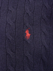 Polo Ralph Lauren Men's Certified Wool and Cashmere Turtleneck Blue