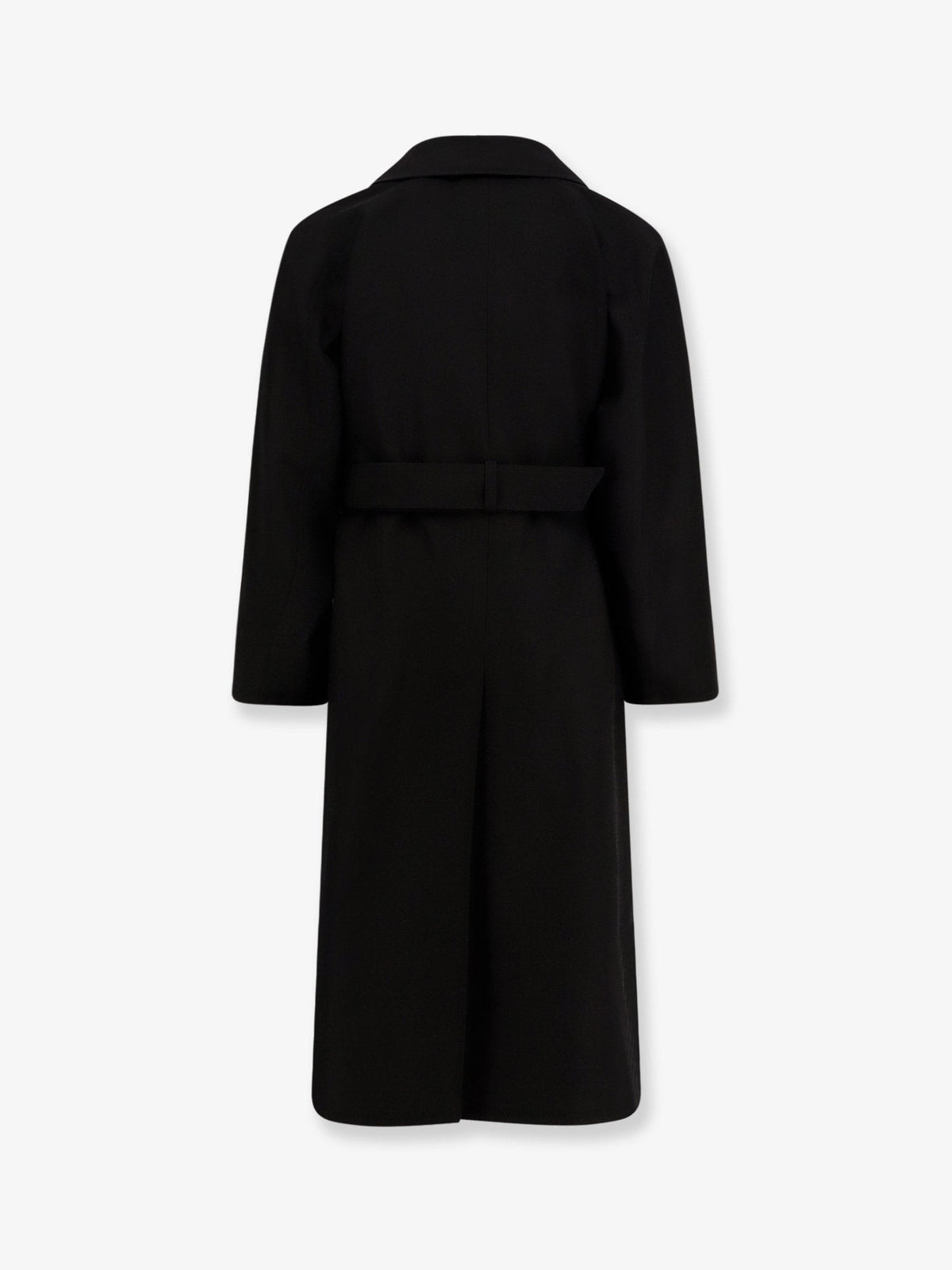 Saint Laurent Men's Certified Wool Coat Black