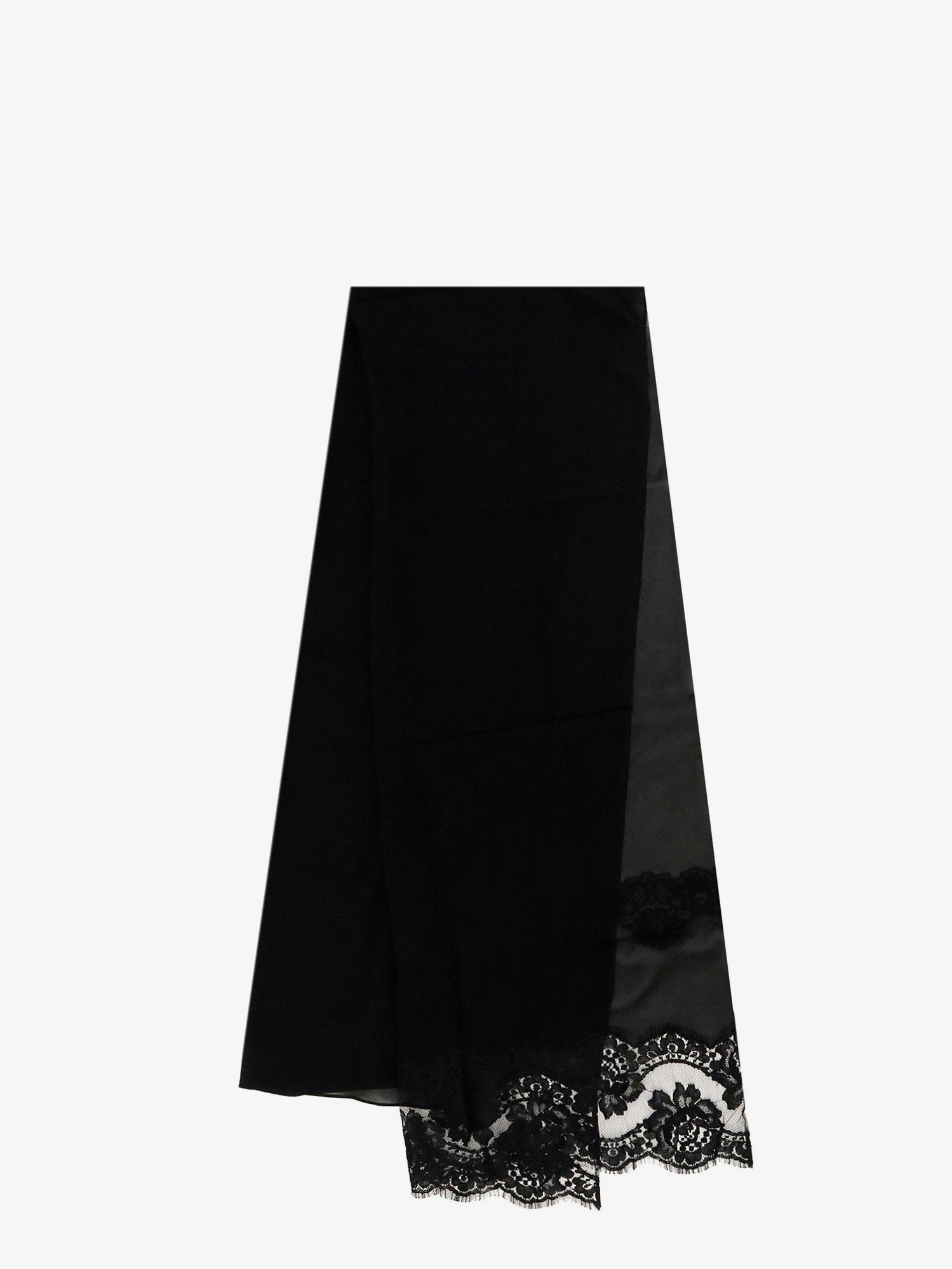 Dolce &amp; Gabbana Women's Chador Silk and Cotton Scarf Black