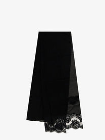 Dolce &amp; Gabbana Women's Chador Silk and Cotton Scarf Black