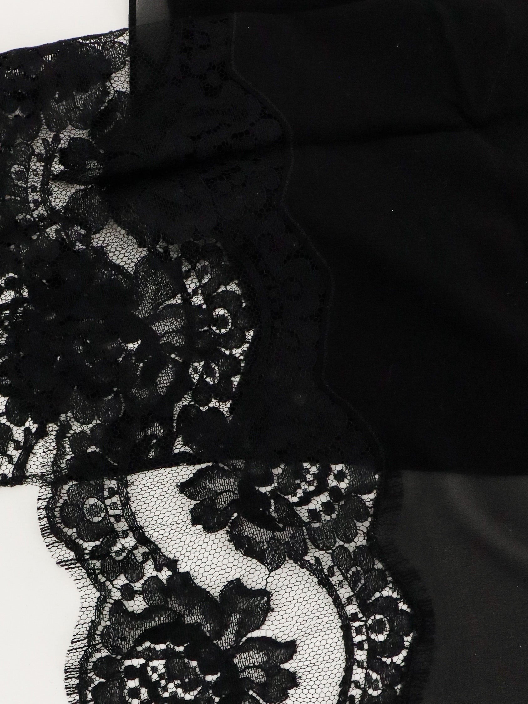 Dolce &amp; Gabbana Women's Chador Silk and Cotton Scarf Black