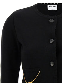 Moschino Chain Cardigan Black