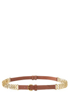 Pinko Chain Insert Belt Brown