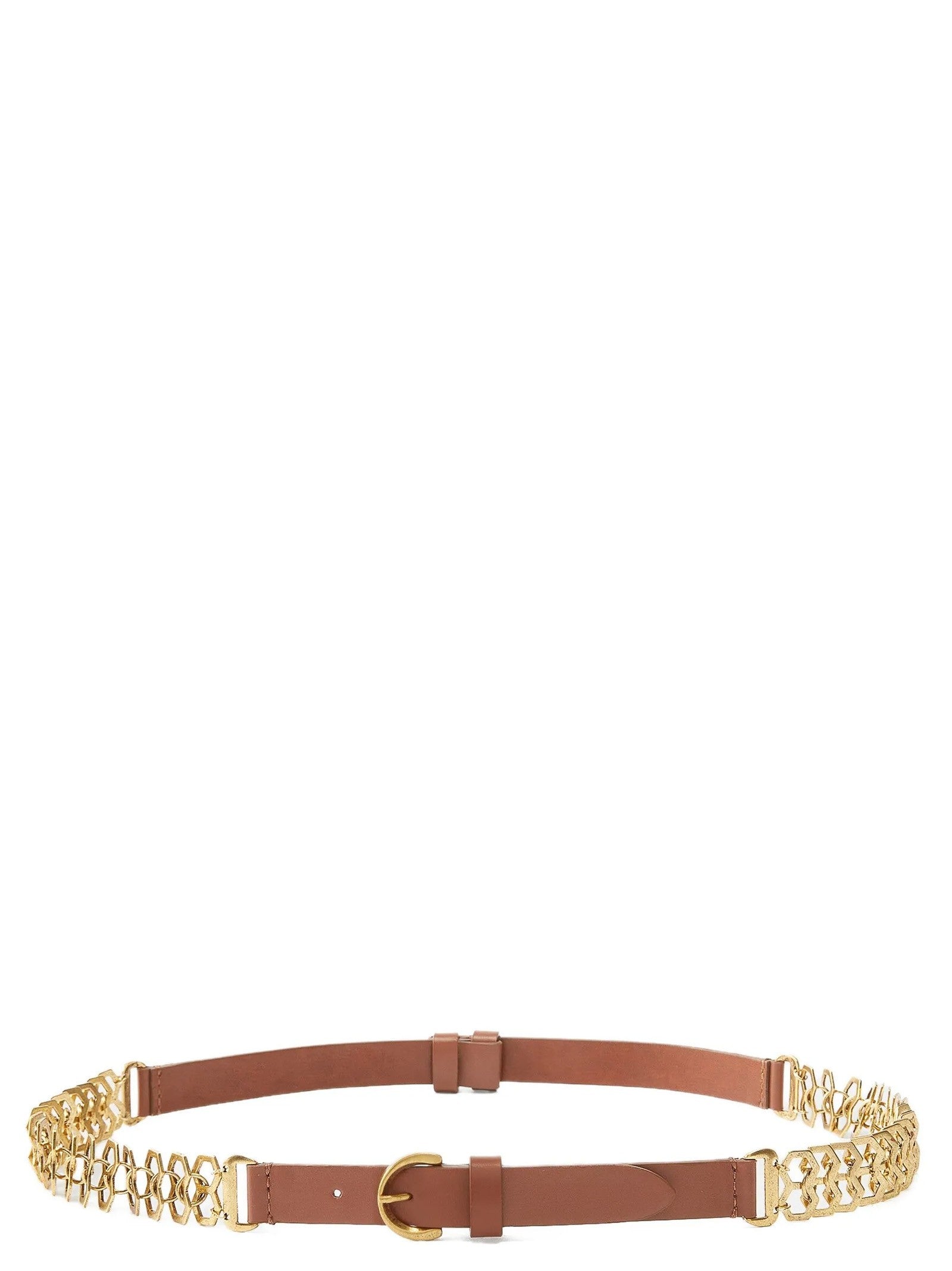 Pinko Chain Insert Belt Brown