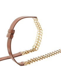 Pinko Chain Insert Belt Brown
