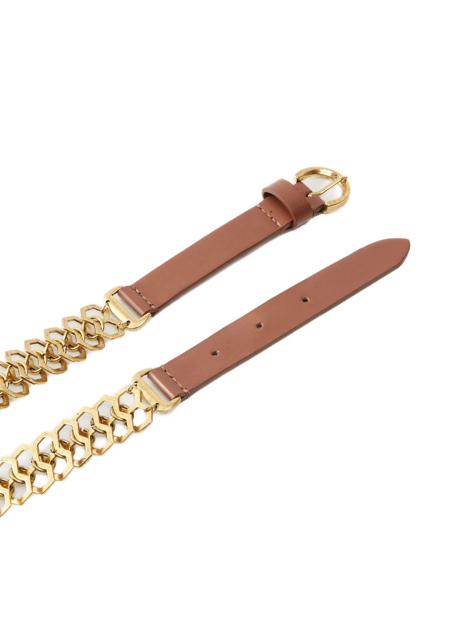 Pinko Chain Insert Belt Brown
