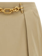 Balmain Chain Skirt Beige, view 3