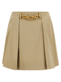 Balmain Chain Skirt Beige