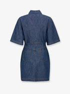 Fendi Women's Chambray Denim Chemisier Dress Blue, view 2