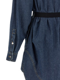 Versace Chambray Denim Dress Blue