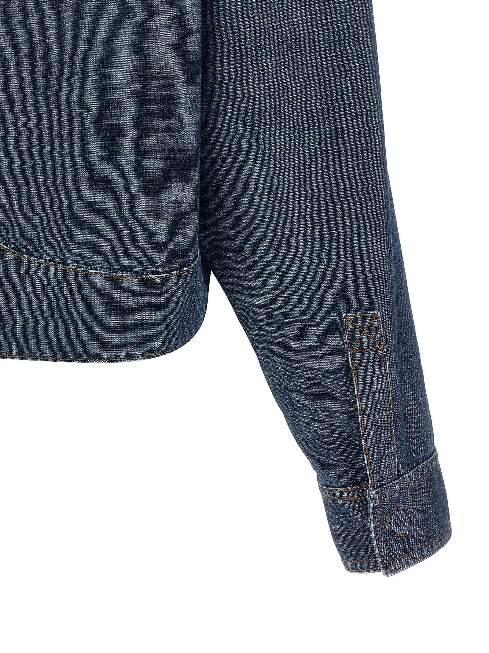 Fendi Women's Chambray Denim Jacket Blue