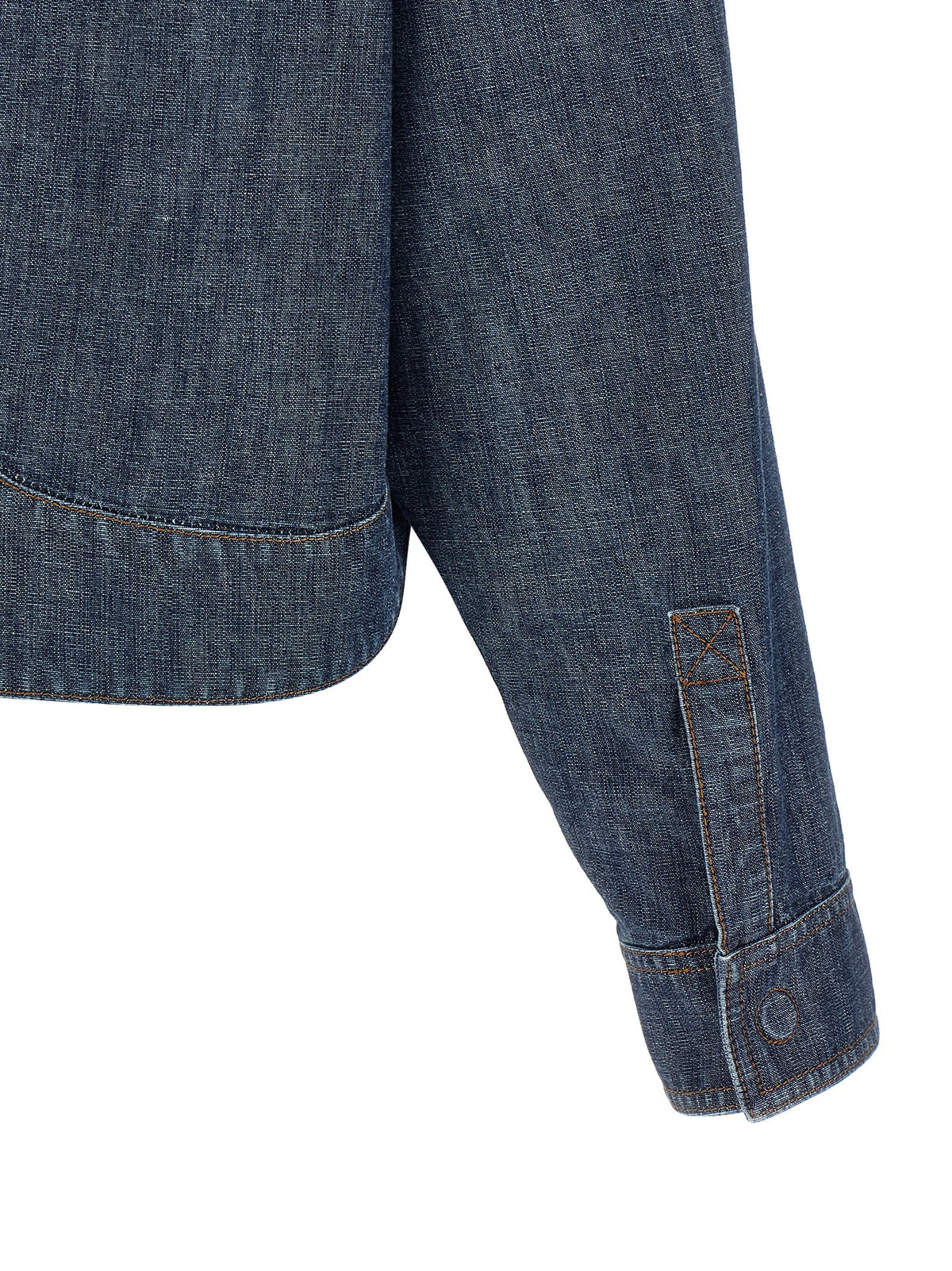 Fendi Women's Chambray Denim Jacket Blue, view 4