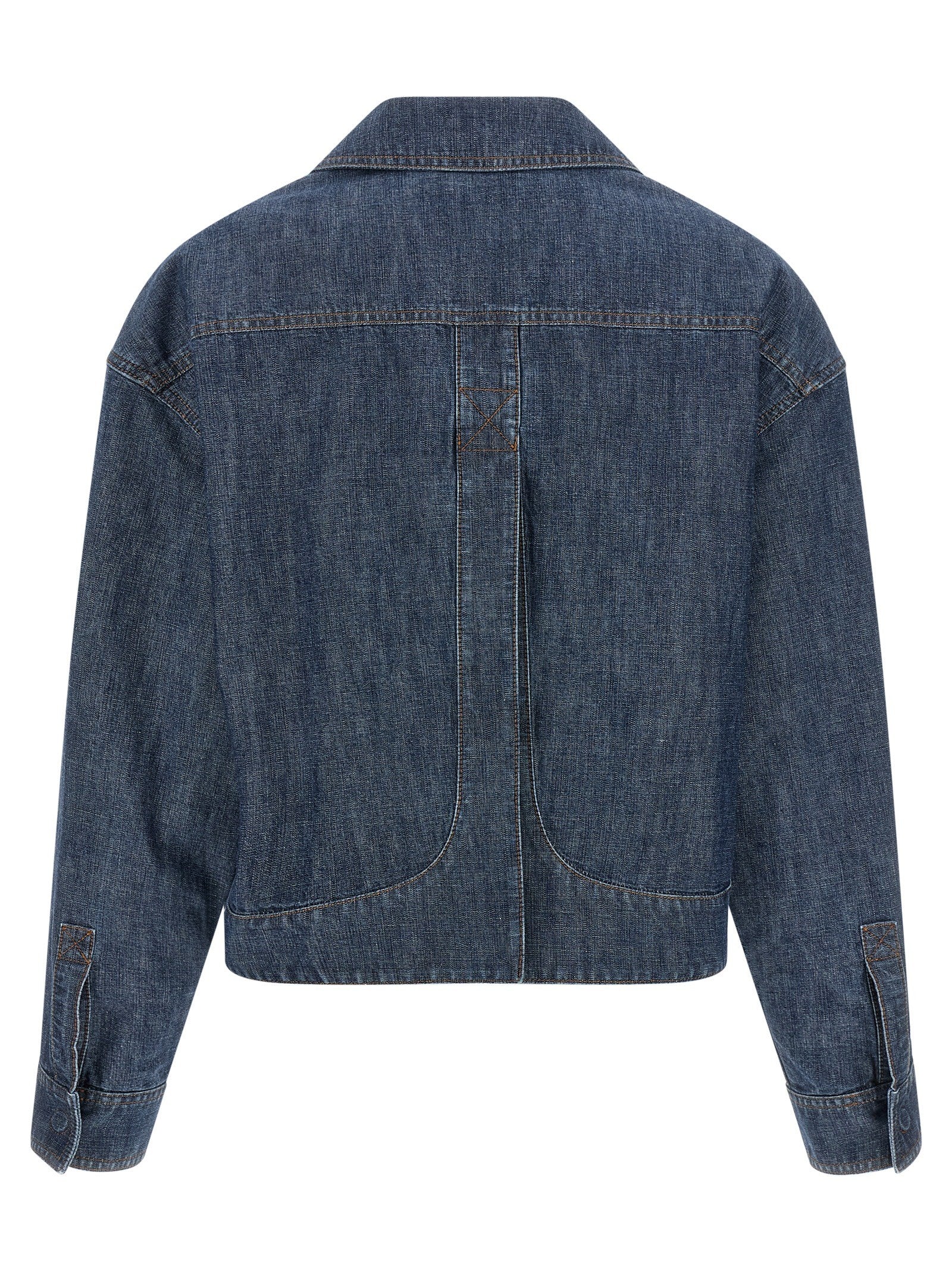 Fendi Women's Chambray Denim Jacket Blue