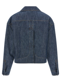 Fendi Women's Chambray Denim Jacket Blue