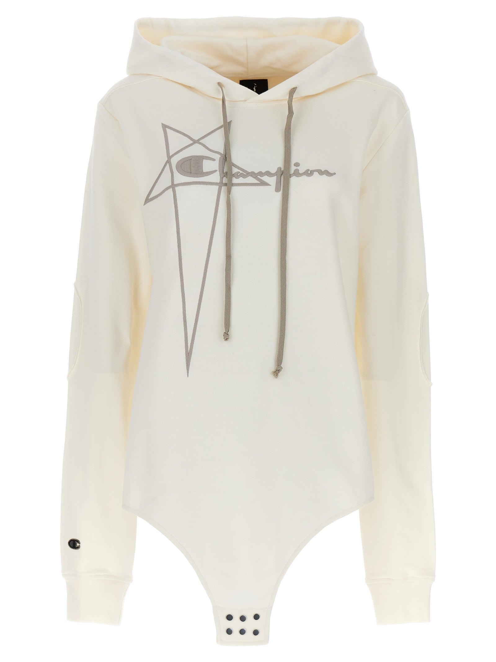 Rick Owens Champion Rick Owens Hooded Bodysuit White