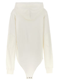 Rick Owens Champion Rick Owens Hooded Bodysuit White