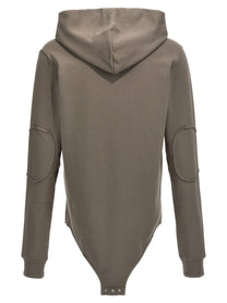 Rick Owens Champion Rick Owens Hooded Bodysuit Grey