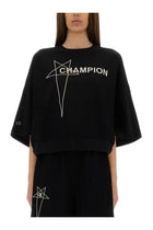 Champion X Rick Owens Women's Cropped Tommy Shirt Black