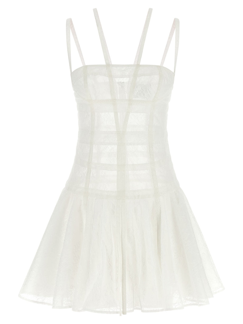 Giovanni Bedin Chantilly Lace Dress White