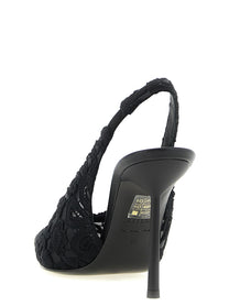 Le Silla Chantilly Slingback Black
