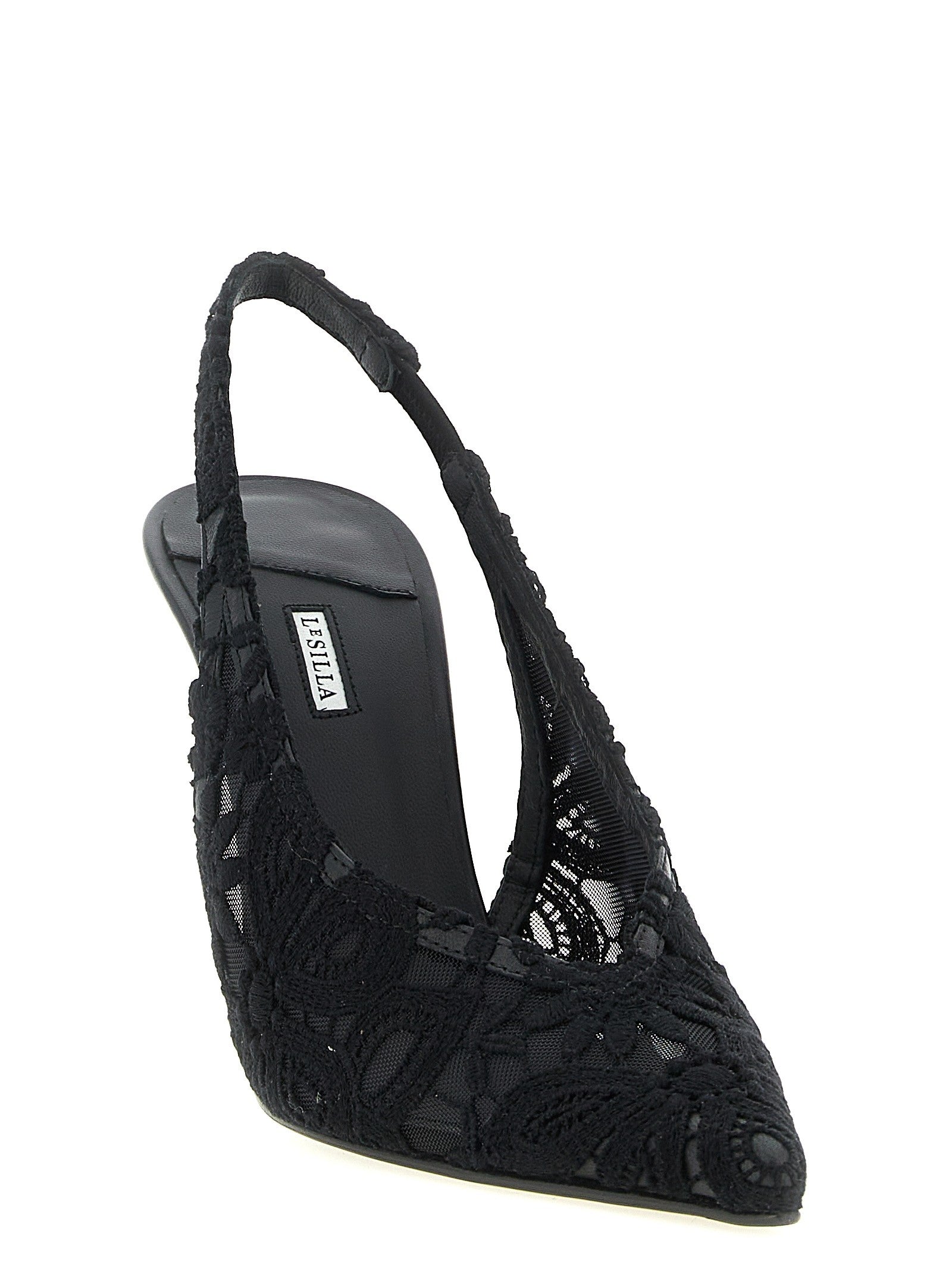 Le Silla Chantilly Slingback Black