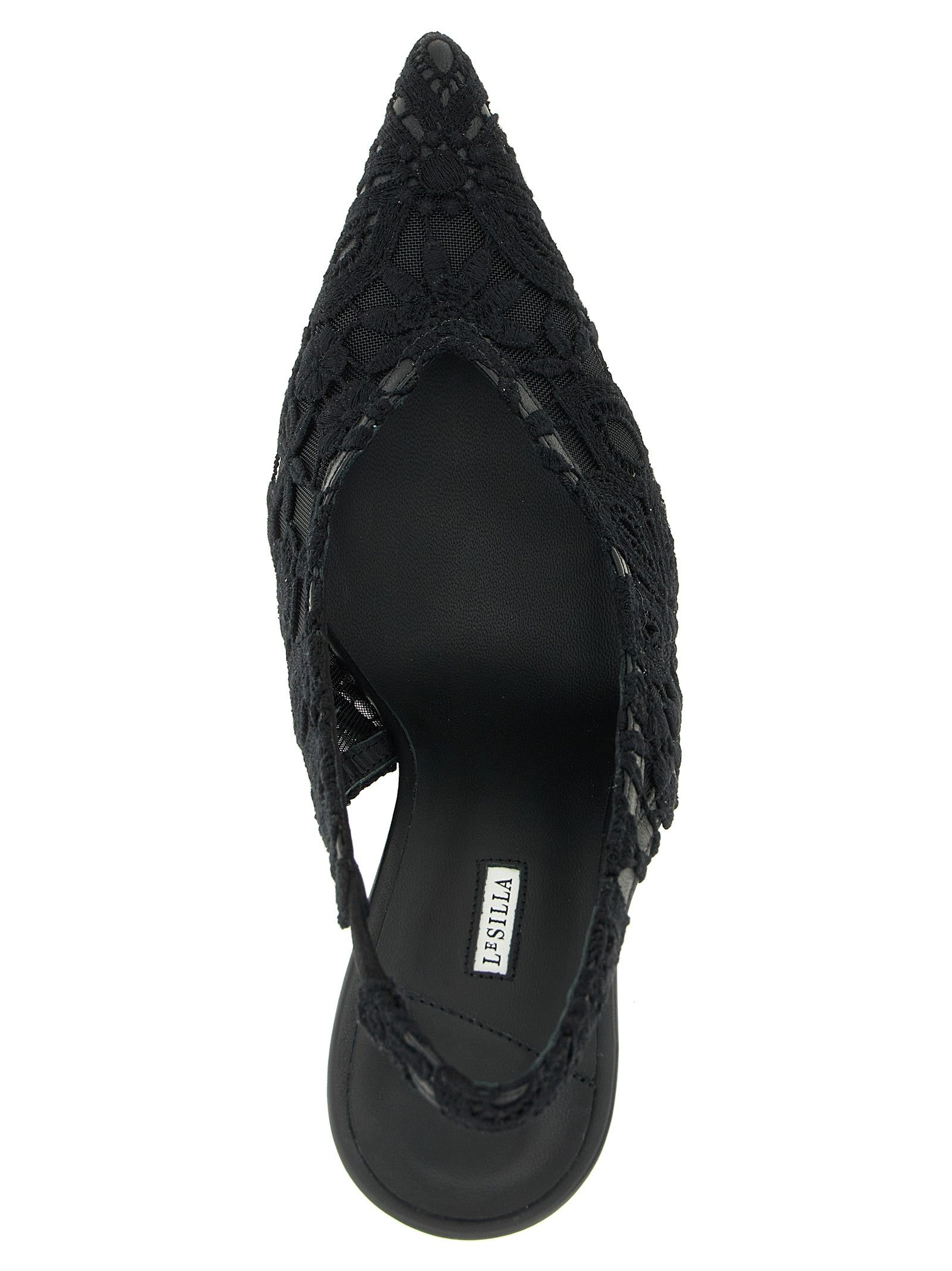 Le Silla Chantilly Slingback Black