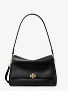 Tory Burch Women's Charlie Leather Shoulder Bag Black