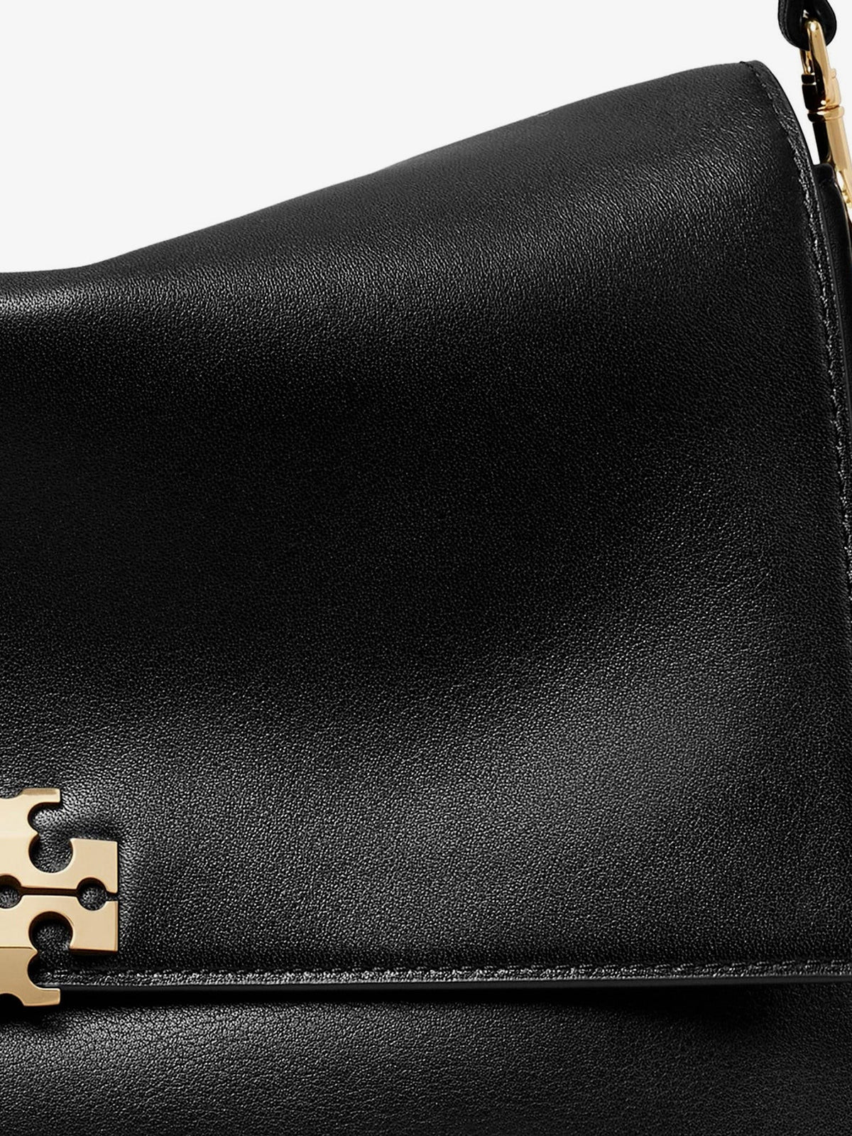 Tory Burch Women's Charlie Leather Shoulder Bag Black, view 3